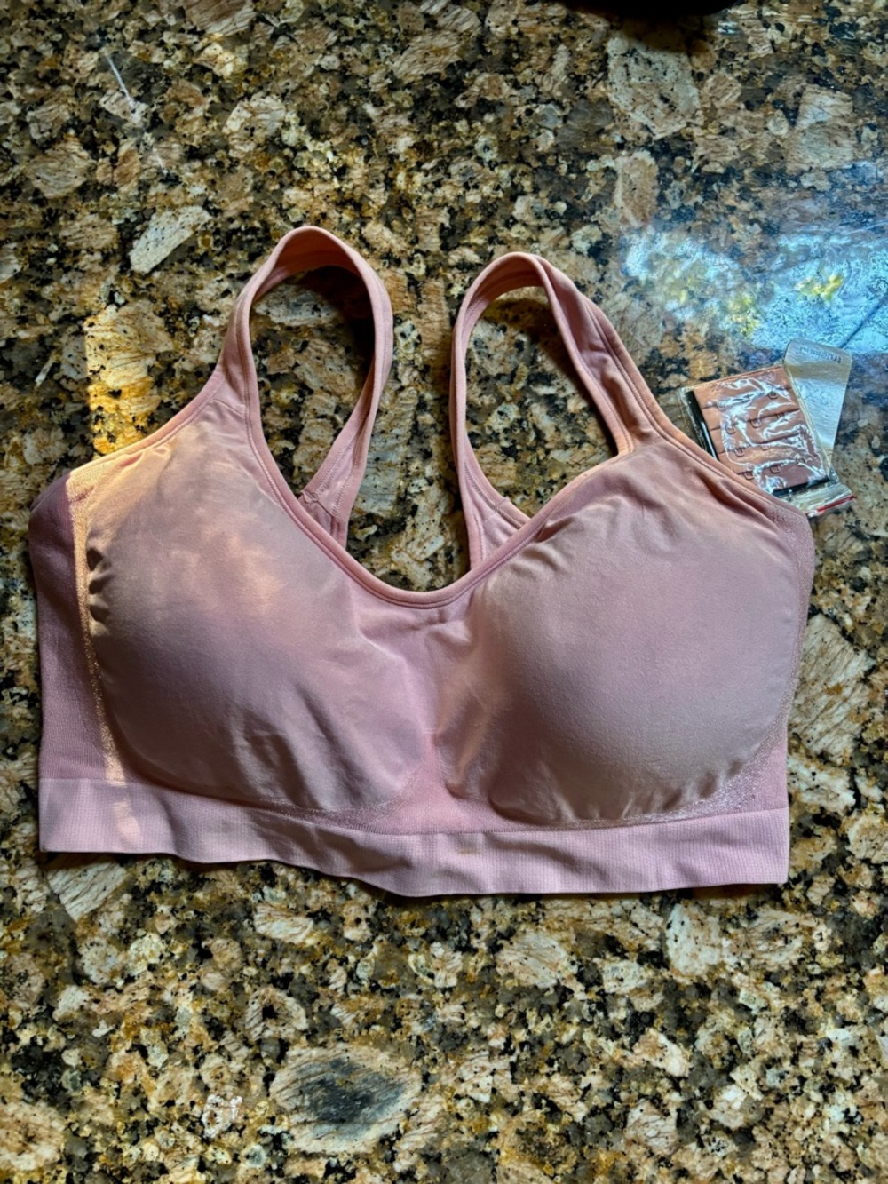 NWT TrueKind Powder Pink Softly Padded Bra w Great Support W/O the Underwire 3XL
